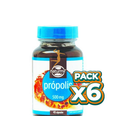Pack 6x PROPOLIS 500Mg. 45 CÁPSULAS NATURMIL