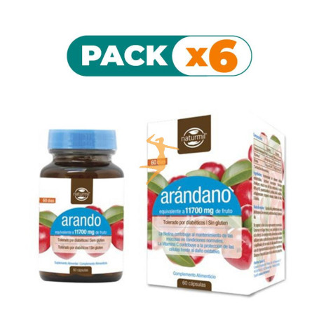 Pack 6x ARÁNDANO 60 CÁPSULAS NATURMIL