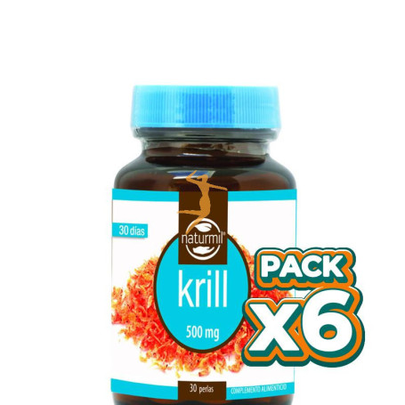 Pack 6x KRILL NKO 500Mg. 30 PERLAS NATURMIL