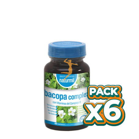 Pack 6x BACOPA COMPLEX 60 COMPRIMIDOS NATURMIL