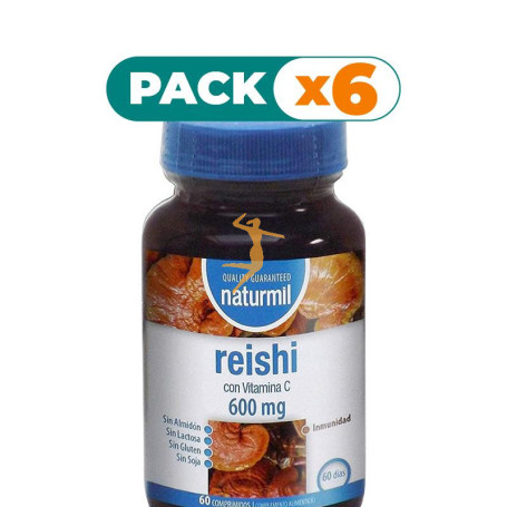 Pack 6x REISHI 600Mg. 60 COMPRIMIDOS NATURMIL