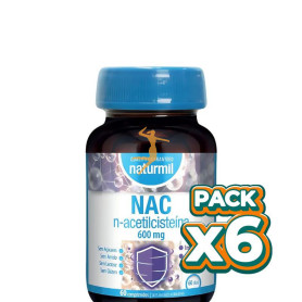 Pack 6x N-ACETILCISTEINA 600mg 60 COMPRIMIDOS NATURMIL
