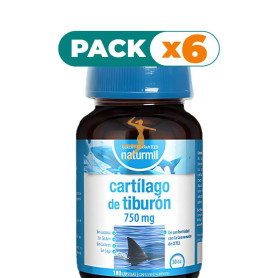 Pack 6x CARTILAGO DE TIBURÓN 750MG 180 CÁPSULAS NATURMIL