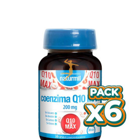 Pack 6x COENZIMA Q10 MAX 200MG 30 CÁPSULAS NATURMIL