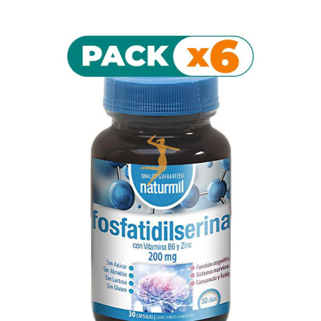 Pack 6x FOSFATIDILSERINA COMPLEX 200MG 30 CÁPSULAS NATURMIL