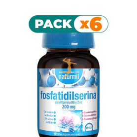 Pack 6x FOSFATIDILSERINA COMPLEX 200MG 60 CÁPSULAS NATURMIL