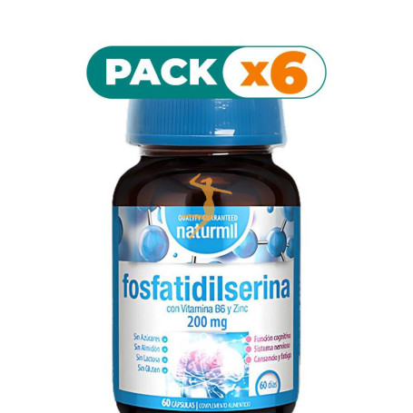 Pack 6x FOSFATIDILSERINA COMPLEX 200MG 60 CÁPSULAS NATURMIL