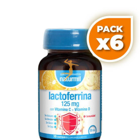 Pack 6x LACTOFERRINA 125MG 30 COMPRIMIDOS NATURMIL