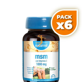 Pack 6x MSM 1000MG 90 COMPRIMIDOS NATURMIL
