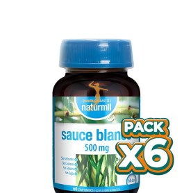 Pack 6x SAUCE BLANCO 500MG 60 COMPRIMIDOS NATURMIL