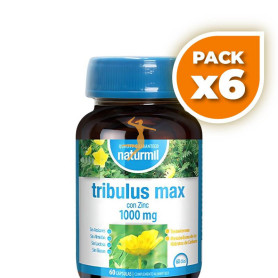 Pack 6x TRIBULUS MAX 60 CÁPSULAS NATURMIL