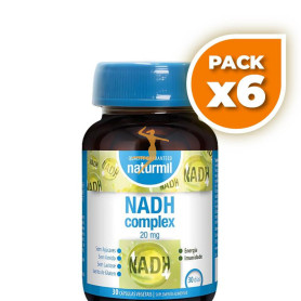 Pack 6x NADH COMPLEX 20MG 30 CÁPSULAS VEGETALES NATURMIL