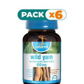 Pack 6x WILD YAM 450MG 60 COMPRIMIDOS NATURMIL