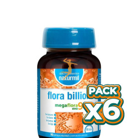 Pack 6x FLORA BILLION 90 CAPSULAS NATURMIL