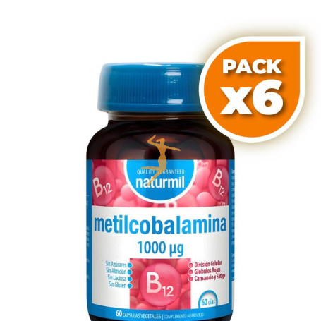 Pack 6x METILCOBALAMINA 60 CÁPSULAS NATURMIL
