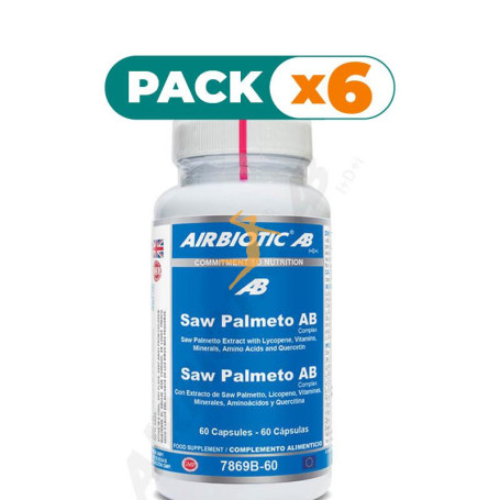 Pack 6x SAW PALMETO AB COMPLEX 60 CÁPSULAS AIRBIOTIC