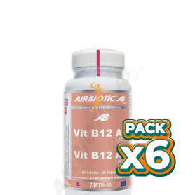 Pack 6x VITAMINA B12 AB 1.000Mg. 60 TABLETAS AIRBIOTIC