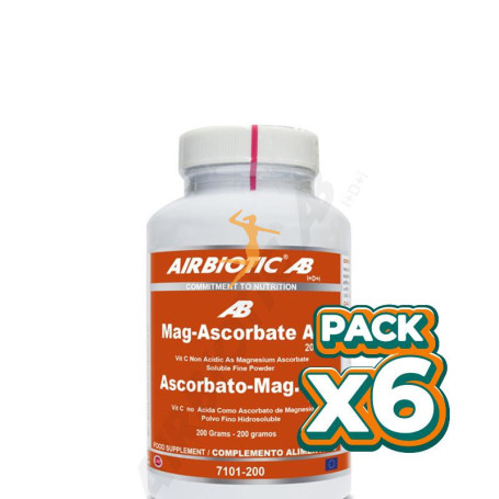 Pack 6x MAG-ASCORBATE AB 200Gr. AIRBIOTIC