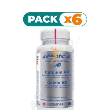 Pack 6x CALCIO AB COMPLEX 90 TABLETAS AIRBIOTIC