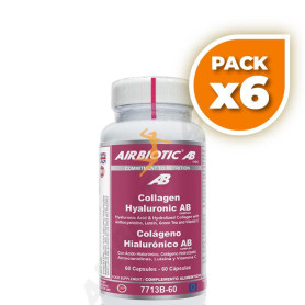 Pack 6x COLÁGENO HIALURÓNICO AB COMPLEX 60 CÁPSULAS AIRBIOTIC