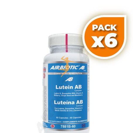 Pack 6x LUTEIN AB COMPLEX 60 CÁPSULAS AIRBIOTIC