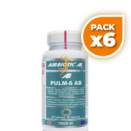 Pack 6x PULM-6 AB 60 CÁPSULAS AIRBIOTIC