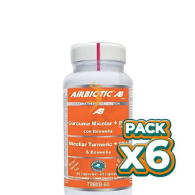 Pack 6x CURCUMA MICELAR + PEA CON BOSWELIA 60 CAPSULAS AIRBIOTIC