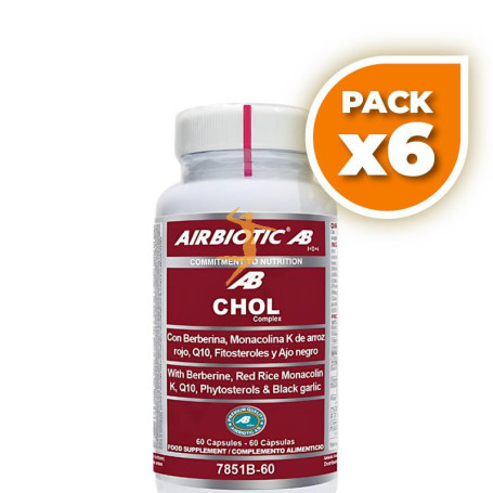 Pack 6x CHOL COMPLEX 60 CÁPSULAS AIRBIOTIC