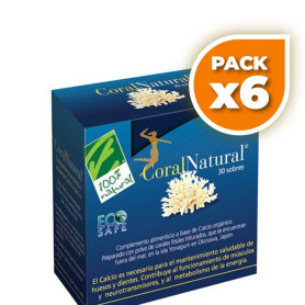 Pack 6x CORAL NATURAL 30 SOBRES 100% NATURAL