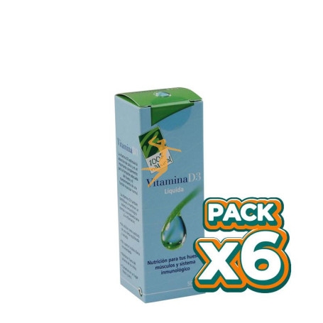 Pack 6x VITAMINA D3 LÍQUIDA 100% NATURAL