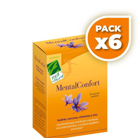 Pack 6x MENTALCONFORT 60 CÁPSULAS 100% NATURAL