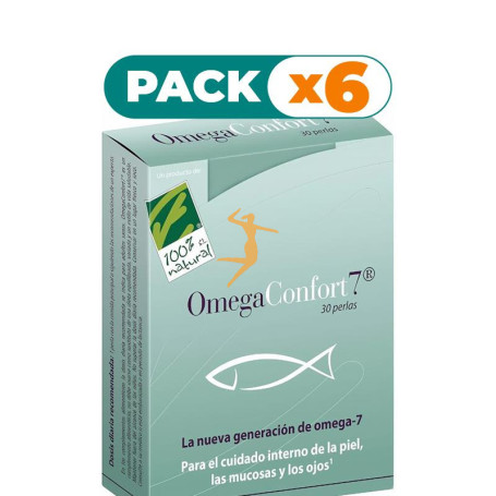 Pack 6x OMEGACONFORT7 30 PERLAS CIENPORCIEN NATURAL