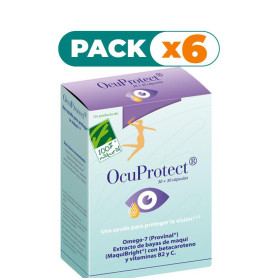 Pack 6x OCUPROTECT 30 CÁPSULAS Y 30 PERLAS 100% NATURAL