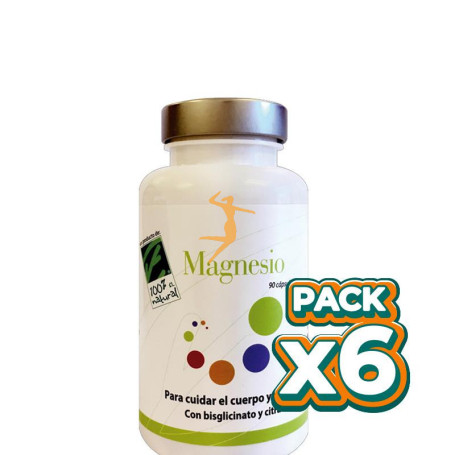 Pack 6x FITOMAGNESIO 90 CÁPSULAS 100% NATURAL