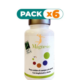 Pack 6x MAGNESIO 180 CÁPSULAS 100% NATURAL