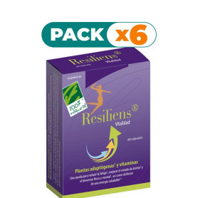 Pack 6x RESILIENS VITALIDAD 60 CÁPSULAS 100% NATURAL