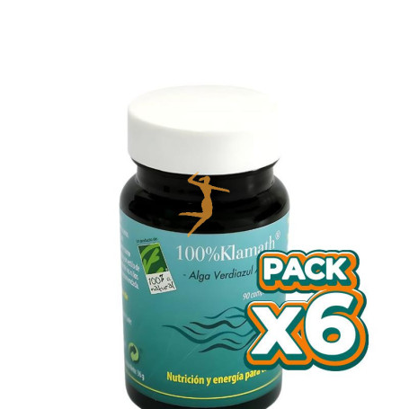 Pack 6x ALGA KLAMATH 90 COMPRIMIDOS 100% NATURAL