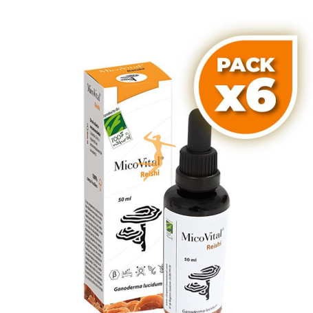 Pack 6x MICOVITAL REISHI 50 ML 100% NATURAL