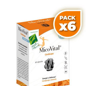 Pack 6x MICOVITAL CORDICEPS 60 CAPSULAS 100% NATURAL