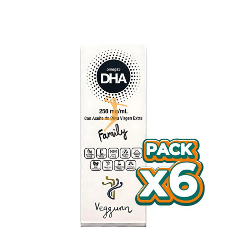Pack 6x OMEGA 3 DHA 30Ml. VEGGUNN