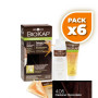Pack 6x TINTE NUTRICOLOR DELICATO 4.05 CASTAÑO CHOCOLATE 140Ml. BIOKAP