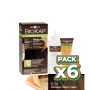 Pack 6x TINTE NUTRICOLOR DELICATO 5.34 CASTAÑO CLARO MIEL 140Ml. BIOKAP