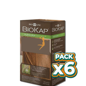 Pack 6x TINTE NUTRICOLOR DELICATO+ 8.64 ROJO TIZIANO 140Ml. BIOKAP