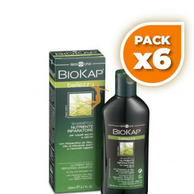 Pack 6x CHAMPÚ NUTRITIVO Y REPARADOR 200Ml. BIOKAP