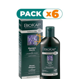 Pack 6x CHAMPU Y GEL DE DUCHA BIO ORGANIC ECOCERT 200 ML BIOKAP