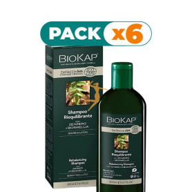 Pack 6x CHAMPU BIO REBALANCING (REEQUILIB) COSMOS ECOCERT 200ML BIOKAP