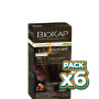 Pack 6x RAPID DELICATO 6.30 RUBIO DORADO OSCURO 135ML BIOKAP