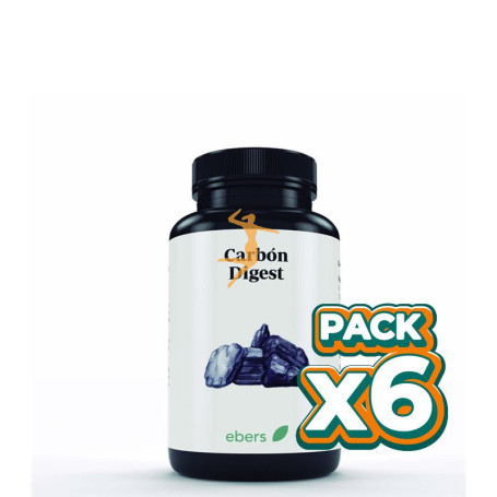 Pack 6x CARBON DIGEST 815 MG 60 PERLAS EBERS
