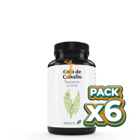 Pack 6x COLA DE CABALLO 500 MG 120 COMP EBERS