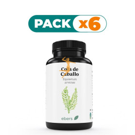 Pack 6x COLA DE CABALLO 500 MG 60 COMP EBERS